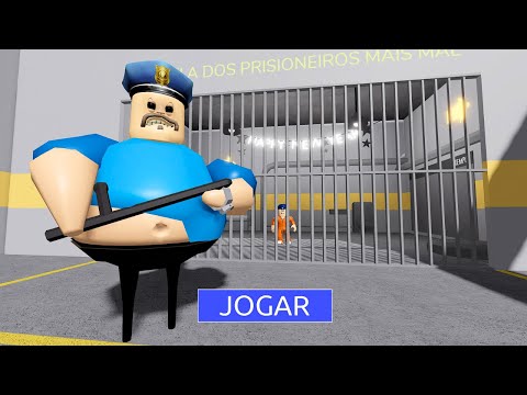ESCAPEI DO POLICIAL GORDÃO NA PRISÃO DO ROBLOX | BARRY'S PRISON RUN