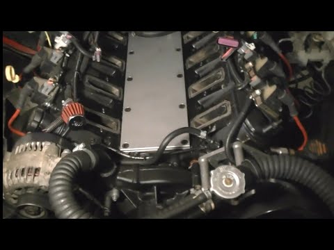 LS1 5.3 engine Knock Sensor Delete Valley Cover. #LSswappedChevyS10