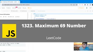 1323. Maximum 69 Number - LeetCode Javascript