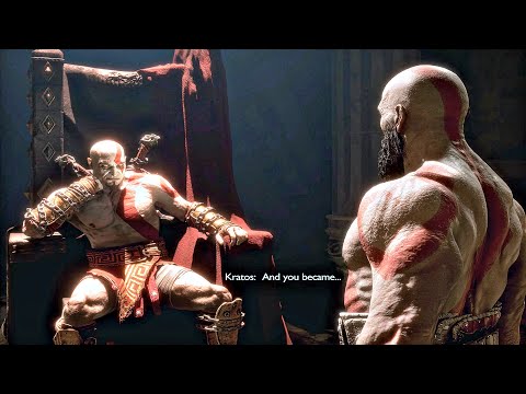 Kratos Meets Young Kratos Scene - God Of War Ragnarok Valhalla DLC (2023) PS5 4K 60FPS