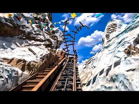 [4K] Expedition Everest Rollercoaster 2024 - Animal Kingdom Park Florida | 4K 60FPS POV