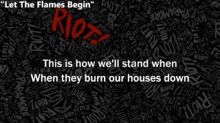 Paramore - Let the flames begin + Part II (Lyrics to sing)