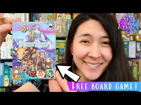 Squire For Hire: Mystic Runes - Solo PaRTy! (Playthrough and Review/Tutorial, yep!)