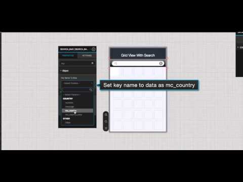 How to configure Grid View with Search Bar