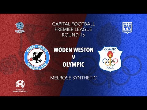 2019 NPL Capital u20s & 1st Grade Round 16 - Woden Weston FC v Canberra Olympic