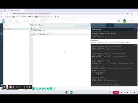 Codehs Python 13 4 Video Tutorial Dictionaries Part 2