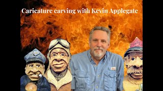 Caricature carving a hillbilly with Kevin Applegate