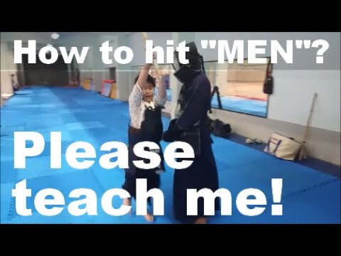 【Please teach me!】How to hit "MEN"? KENDO practice in Phuket.