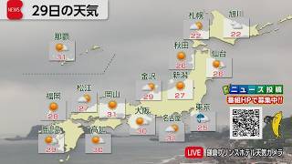 6月29日の天気