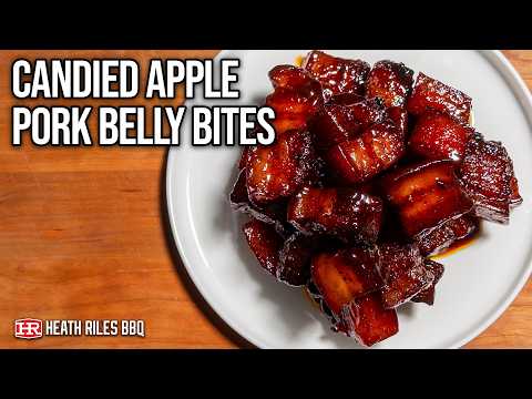 The Ultimate Candied Apple Pork Belly Burnt Ends on the Recteq Pellet Grill | Heath Riles BBQ