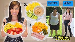 I ate THESE 3 Quick and HEALTHY 200 Calorie Lunches to Lose 130Lbs