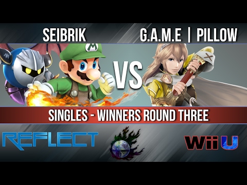 REFLECT 3 - Seibrik (Mario/Metaknight) vs. G.A.M.E | Pillow (Lucina) - Wii U Singles Winners Round 3