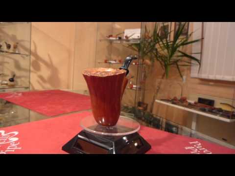 Brand new briar pipe PARONELLI 9mm bent stand up straight grain -  eBay item number: 400812978147