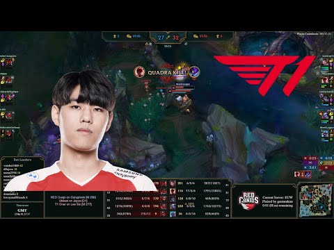 T1 Oner Crazy Lee Sin QUADRA KILL!! - Tracking The Pros!!