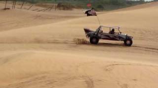 preview picture of video 'Giant R/C Car Gets Big Air in Little Sahara'