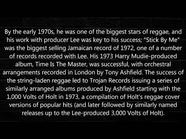 Errol Dunkley Cover Of John Holt S Ok Fred Whosampled errol dunkley cover of john holt s ok