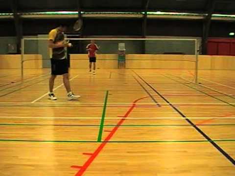 Badminton Nikki og Mikkel 1