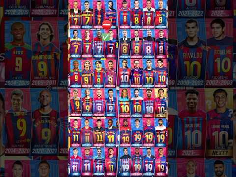 Fc Barcelona All legendary and Stars plyers #fcbarcelona #laliga #barca