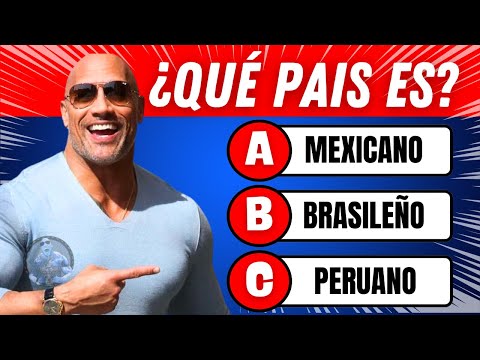 ¡Adivina la Nacionalidad de los Famosos! 🌍✨ | QuizzyTe