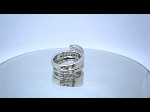 ROUND CUT TENSION DIAMOND ENGAGEMENT RING & BAND - KNR INC - 638