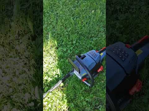 4-stroke chainsaw quick demo - Senix CS4QL 49cc w/ 18" bar