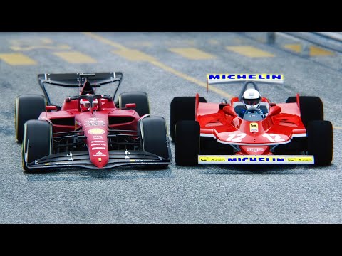 Ferrari F1 2022 vs Ferrari F1 1979 - Monaco 1966