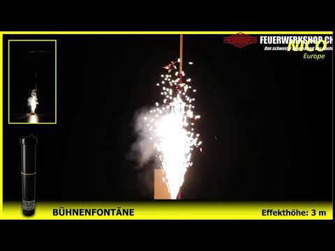 Bühnenfontäne silber, 5 sek, 3 Meter