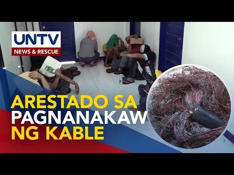 Organisadong grupo, huli sa pagnanakaw ng cable wire sa Davao City