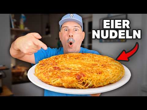 SO machst DU Eiernudeln wie wir in Italien! (Frittata di Spaghetti)