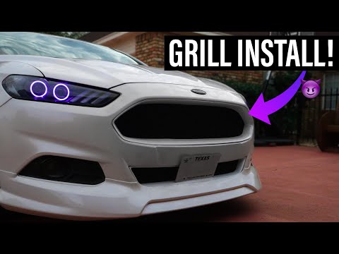 Installing a CUSTOM Grill on my Fusion!