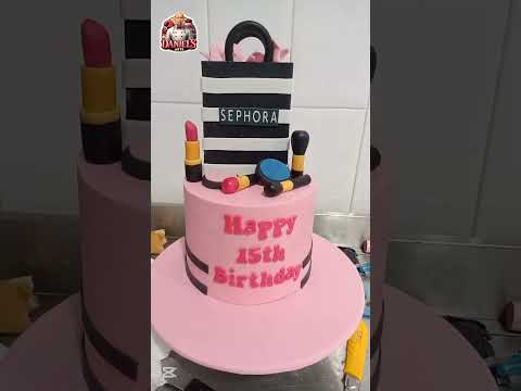 SEPHORA COSMETICS #subscribe #cake #birthdaycake #cakedecorating #fondant #sephora