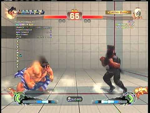 SSF4AE:  E.Honda (hizkihonmaguro )  vs. El Fuerte (GiPie)  HD