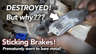 Sticking Brakes - Premature brake pad wear - Trailblazer - FIXED!