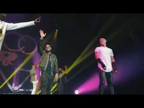 Usher surprises Nico & Vinz at #URXTour Manchester Arena 3/23/15
