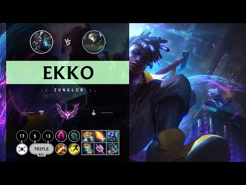 Ekko Jungle vs Skarner - KR Master Patch 14.10