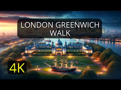 Silent Walk in London, Greenwich - 4K