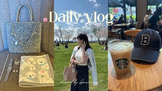 VLOG｜日常4日間とジュエリー購入品紹介🐻‍❄️🎀｜春コーデ｜海外生活｜自炊記録