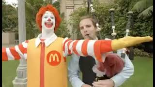 Ronald McDonald bagpipe commercial