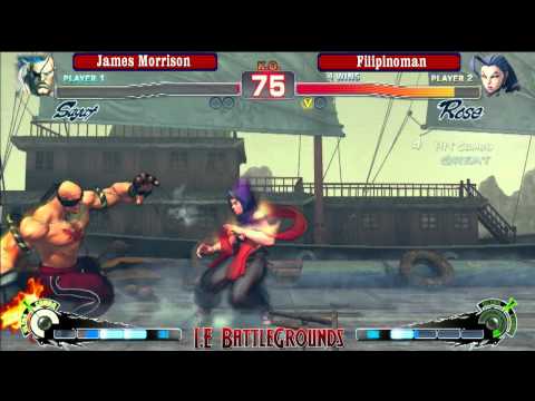 IEBG SSF4AE S02R2.2 James Morrison (Sagat,Ryu) Vs. Filipinoman (Rose)