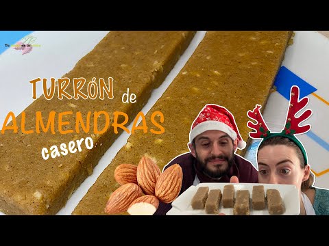 Turrón Blando de almendras Casero 100% Vegano.
