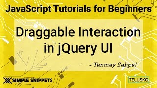 Draggable Interaction in JQuery UI