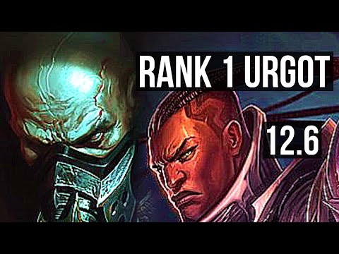 URGOT vs LUCIAN (TOP) | Rank 1 Urgot, 1.8M mastery, 800+ games, 8/3/9 | EUW Challenger | 12.6