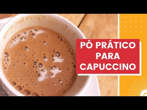 Pó para capuccino - Misturado na água