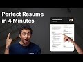 Resume Guide: Write a Professional Resume in 4 minutes