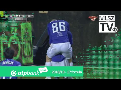 Nwobodo Obinna Emmanuel gólja az Újpest FC – Mol Vidi FC mérkőzésen