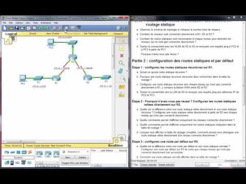 6.2.2.4 Packet Tracer - Configuring IPv4 Static and Default Routes