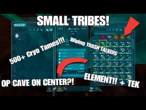 BIGGEST SMALL TRIBES RAID, 500+ Cryo Tames, ELEMENT, TEK!! // EPISODE 6 // 5x SMALL TRIBES (ps4)