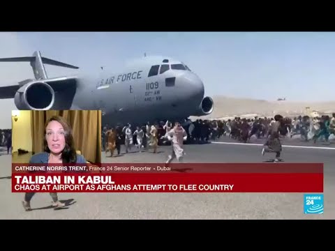 美軍鎮守喀布爾機場  阿富汗人急欲登機釀悲劇