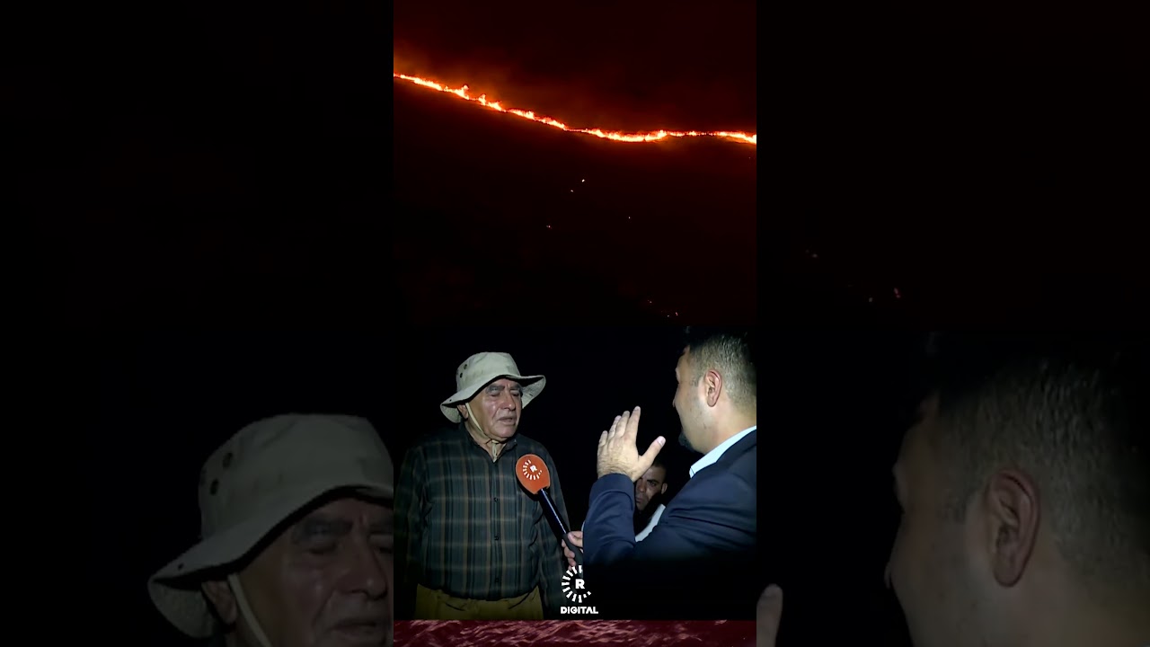 ڤیدیۆ | مام حەمەسەعید زیاتر لە 40 ساڵە باخەوانی شاخی گۆیژەیە و خۆی پێنەگیراوە چووە بۆ کوژاندنەوەی ئاگرەکە