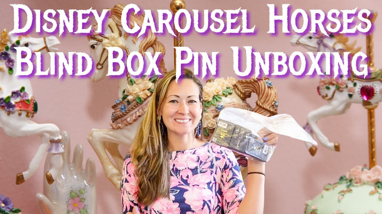 Disney Carousel Horse Blind Box Pins | Pink a la Mode | Mystery Pin Unboxing | Quest for Maleficent
